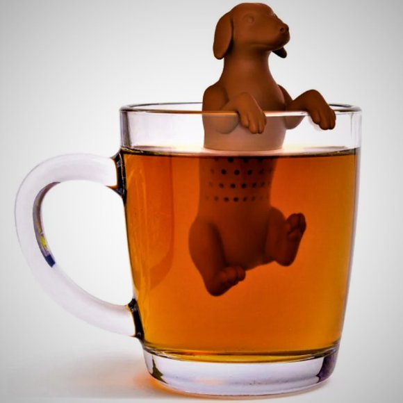 Whimsical Silicone Dachshund Tea Strainer Infuser New in unopened Box - Picture 4 of 7